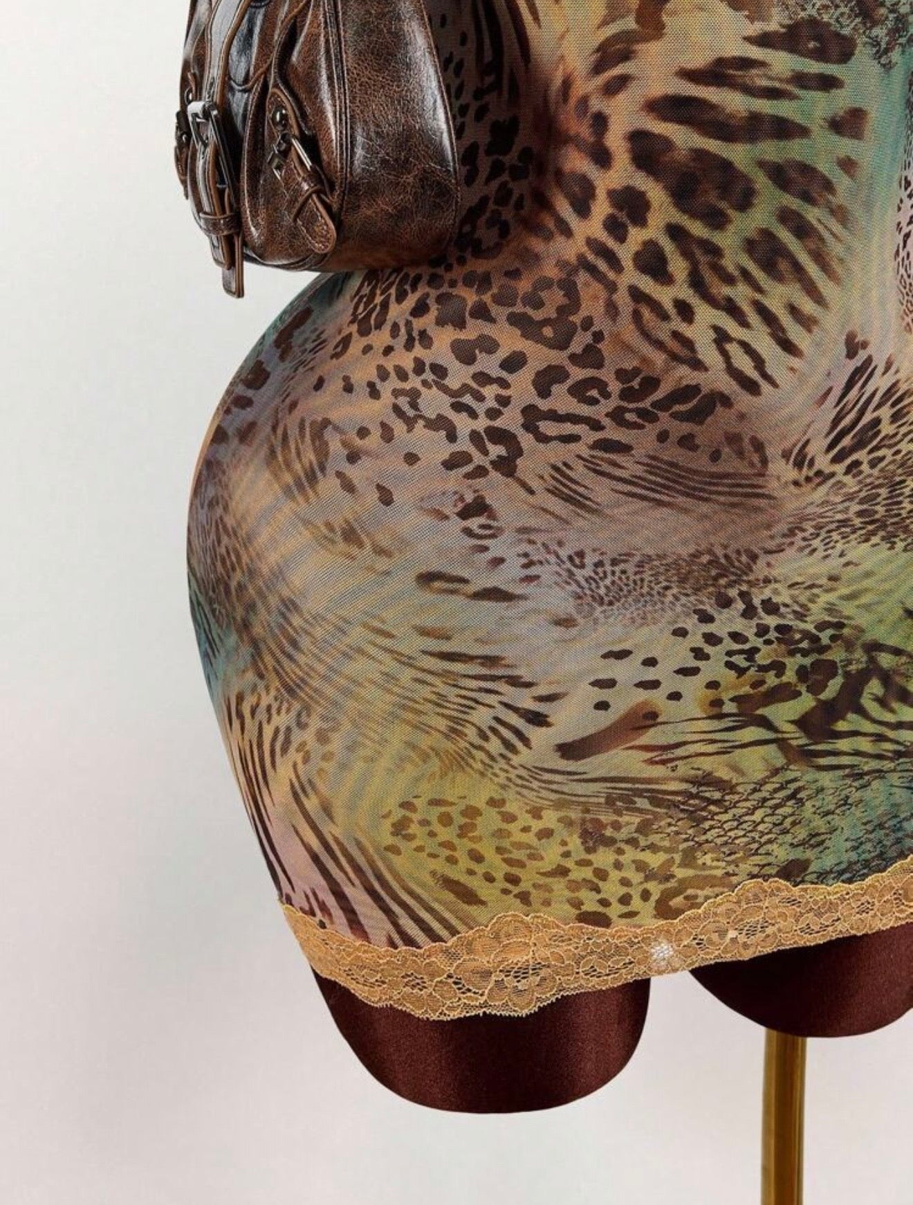 “Leopard Lace” Multicolor Dress