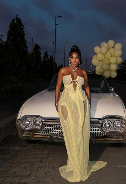 “Lover” Yellow Dress
