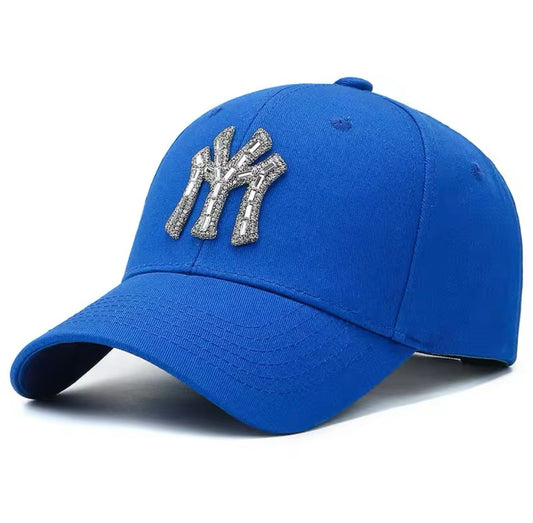 “NY Studded” Blue Hat