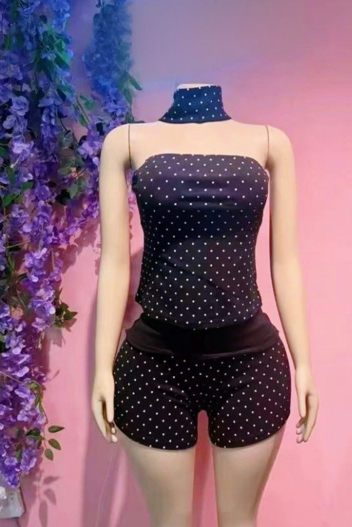 “Dotted Darling” Black 3 Piece Set
