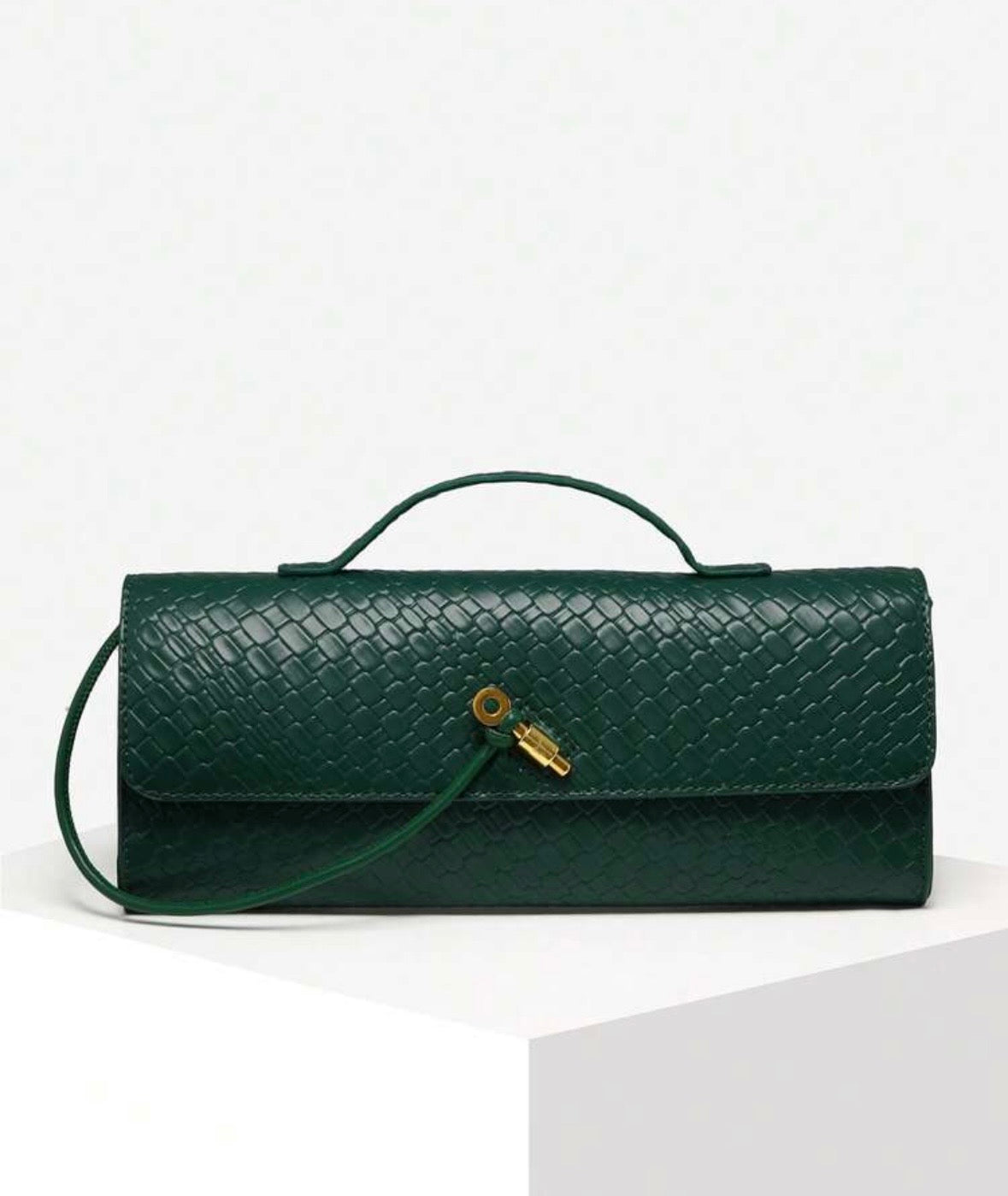 “Handle Up” Green Handbag