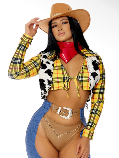 “Howdie Hottie” Multicolor 5 Piece Costume Set