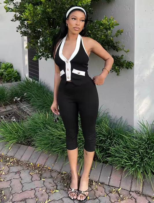 “Mariah Lynn” Black 2 Piece Set