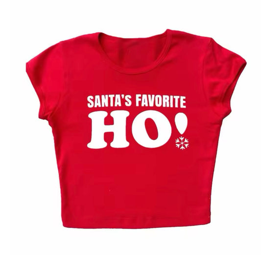 “Santa’s Fav” Red Top