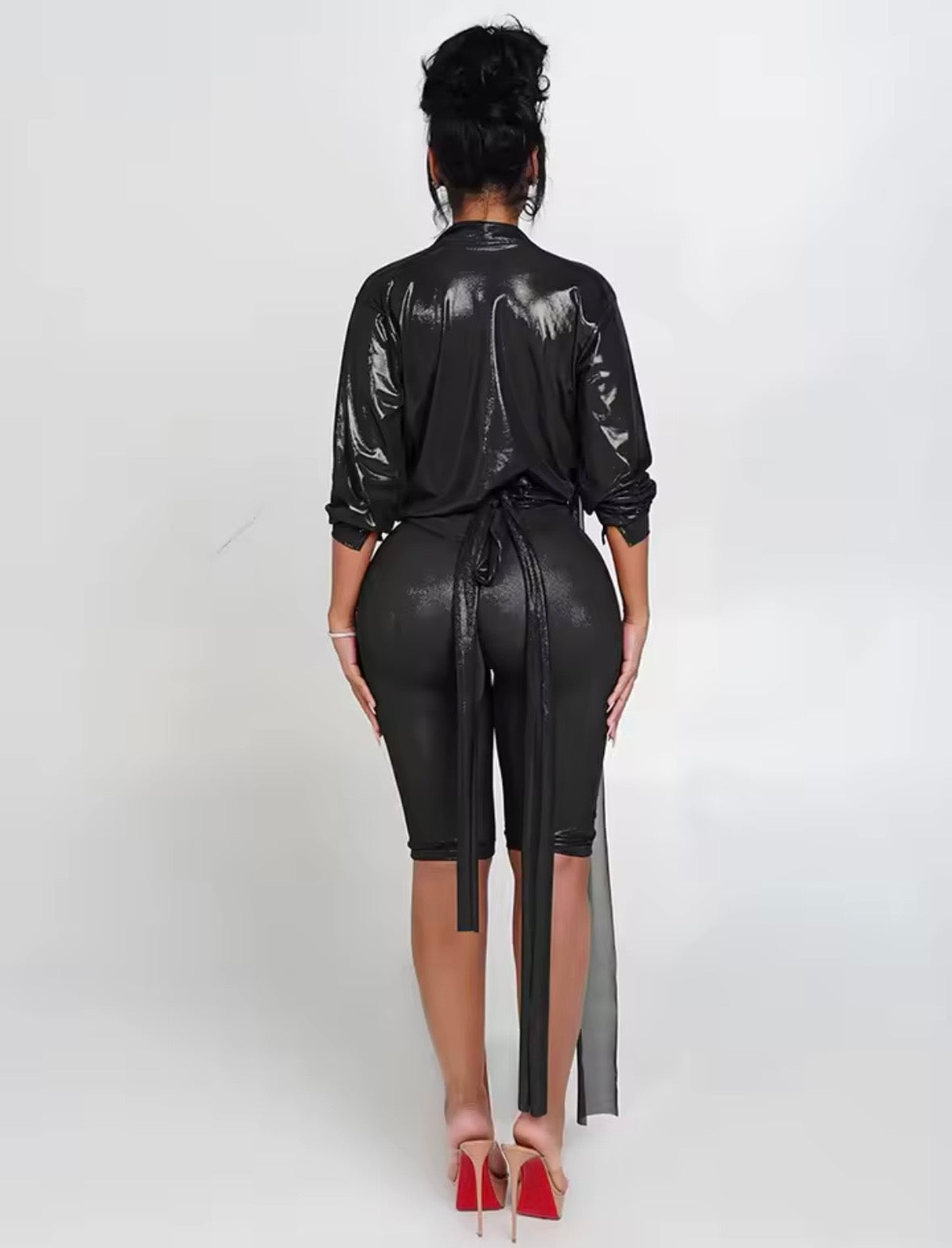 “Monochrome” Black 2 Piece Set