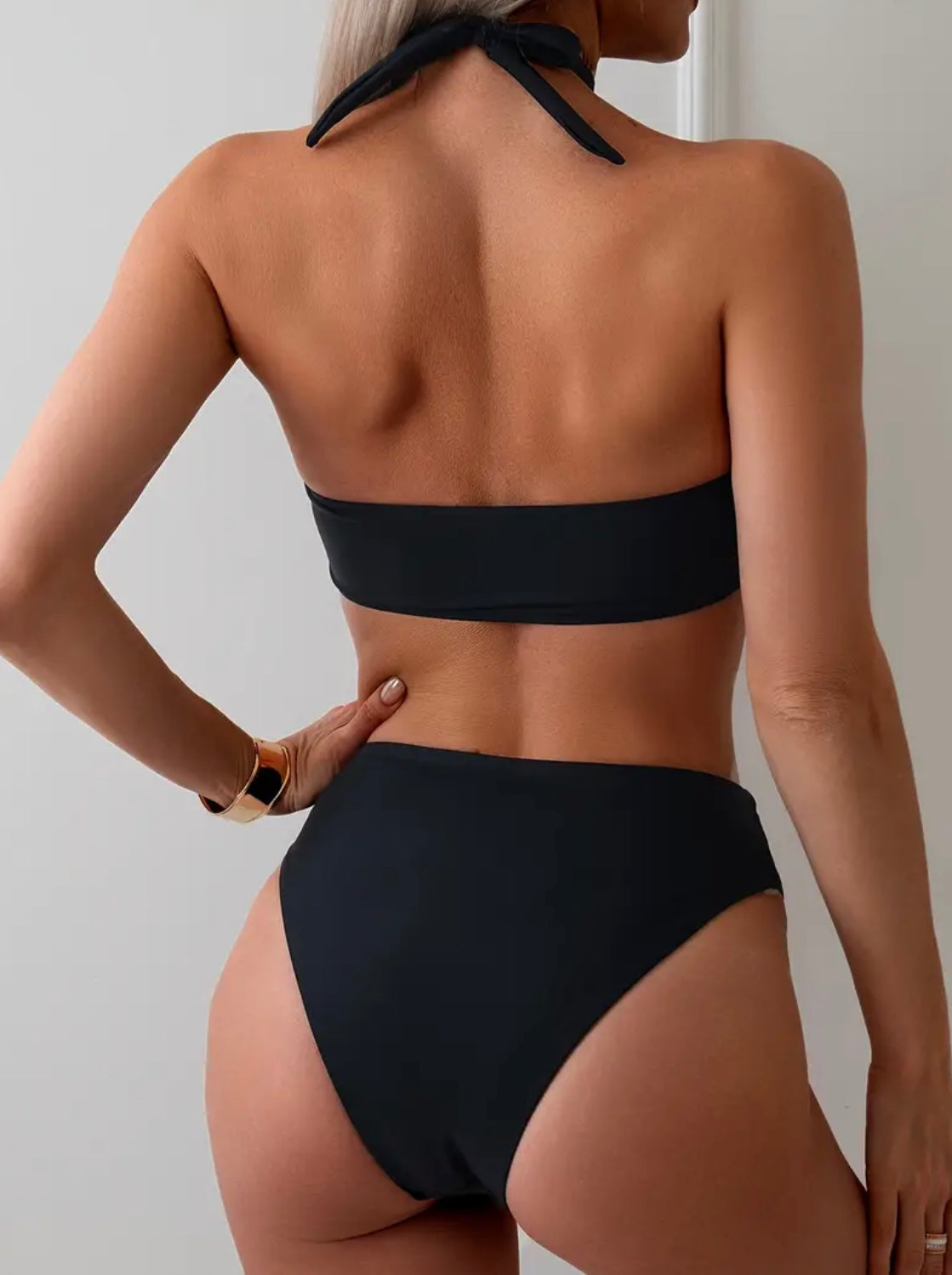 “Mikayla” Black 2 Piece Swimsuit