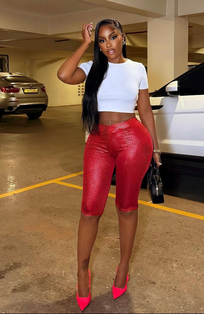 “Brisk” Red Shorts