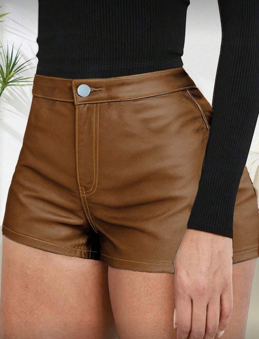 “Instinct” Rust Brown Shorts