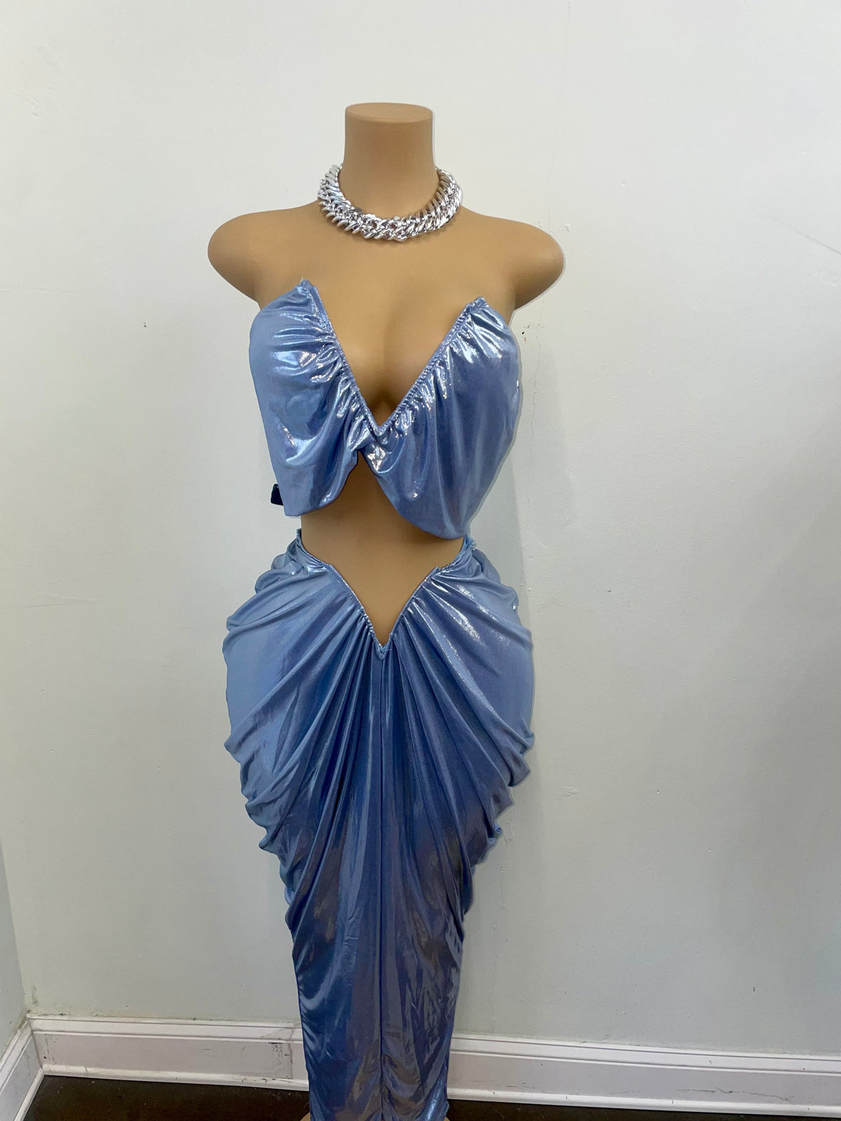 “Liquid Luxury” Blue 2 Piece Set