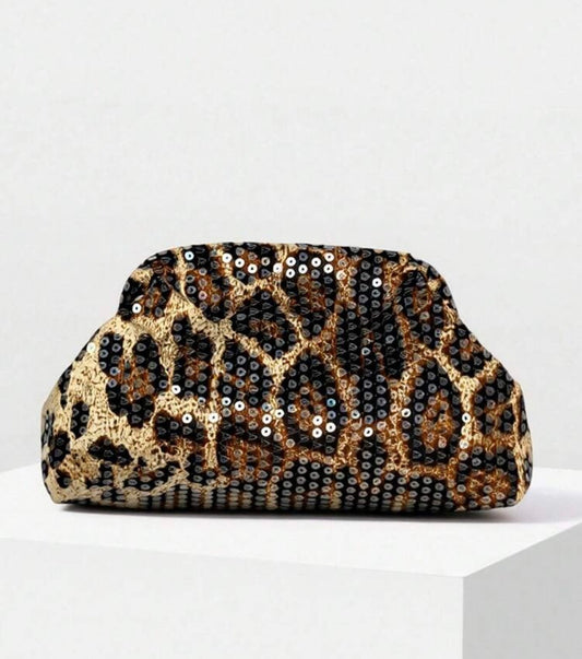 “Leopard” Sequins Handbag