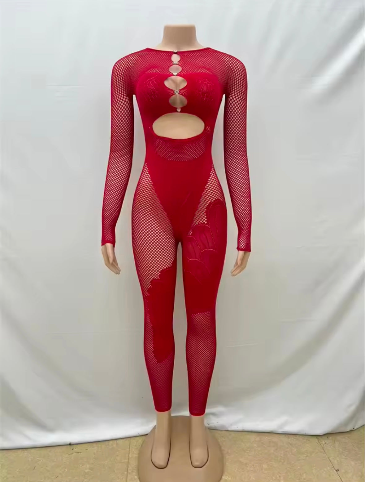 “Mya” Red Jumpsuit