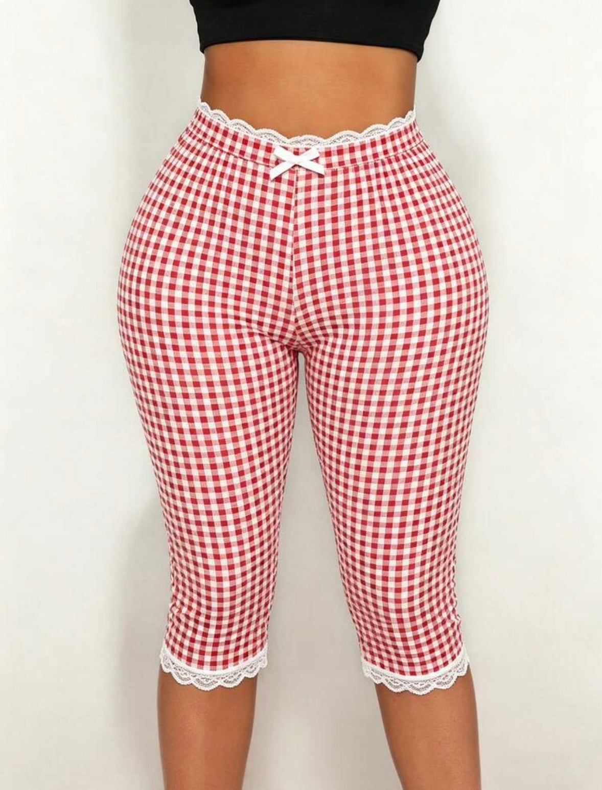 “Check Mate” Red Shorts