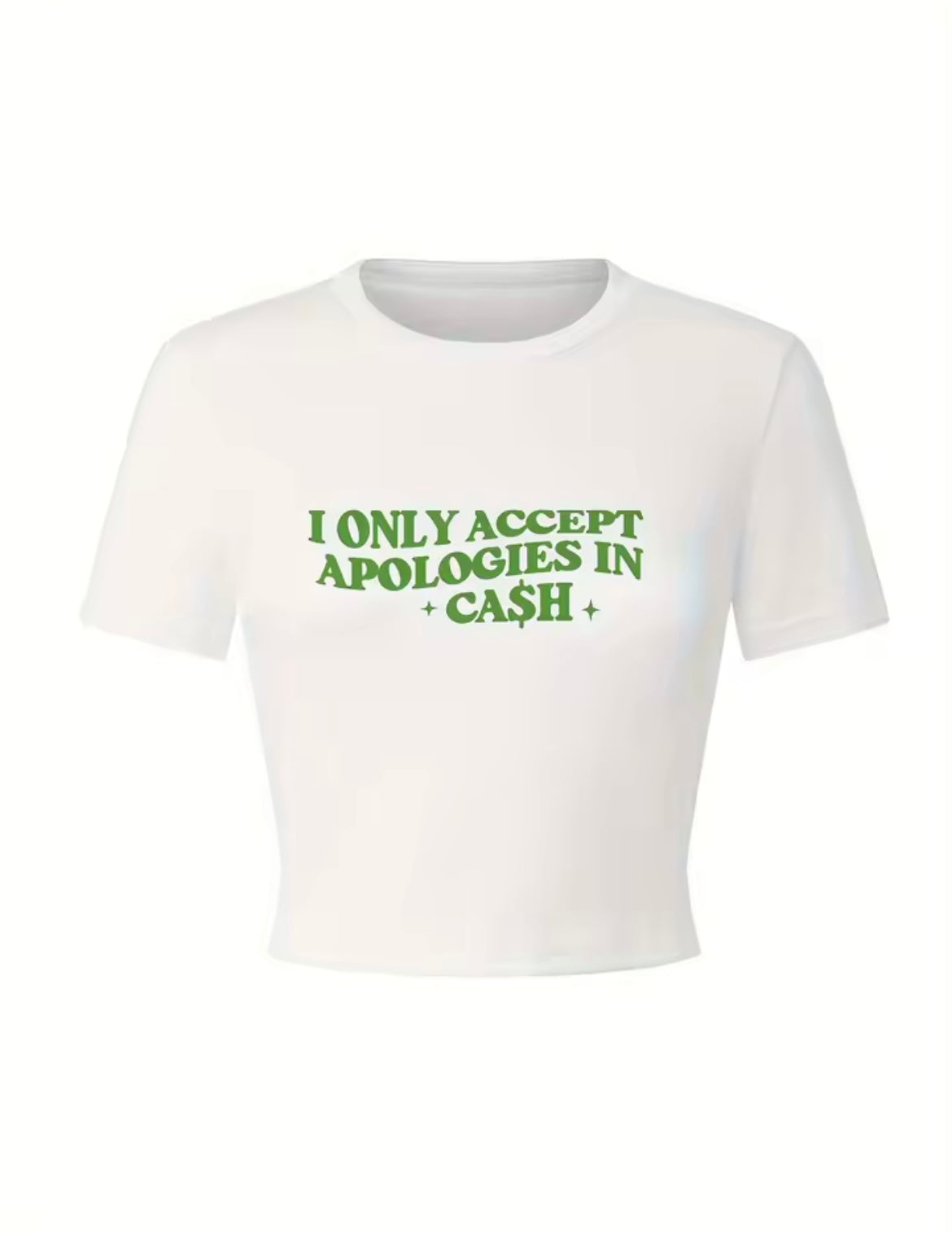 “Only Accept Apologies” Black Top