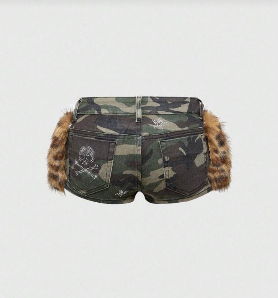 “London Furr” Camo Shorts