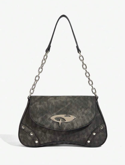 “Micah” Dark Grey Handbag