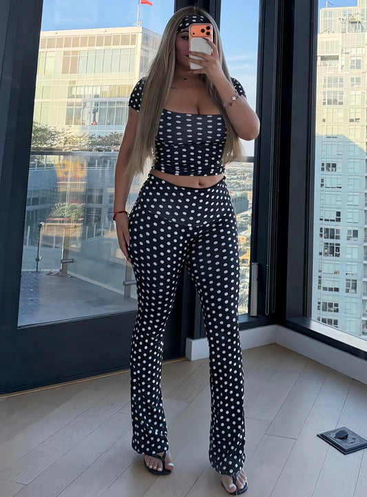“Pardon My Polka” Black 3 Piece Set