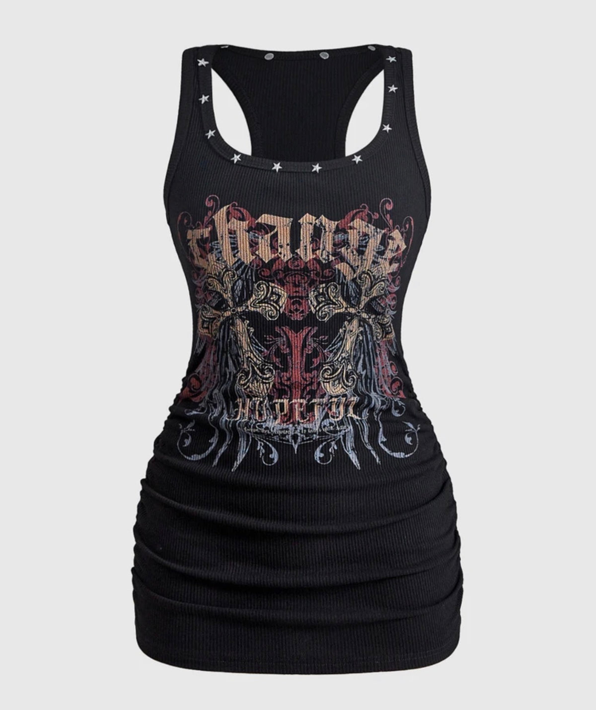 “Hollistic” Black Tank Top Dress