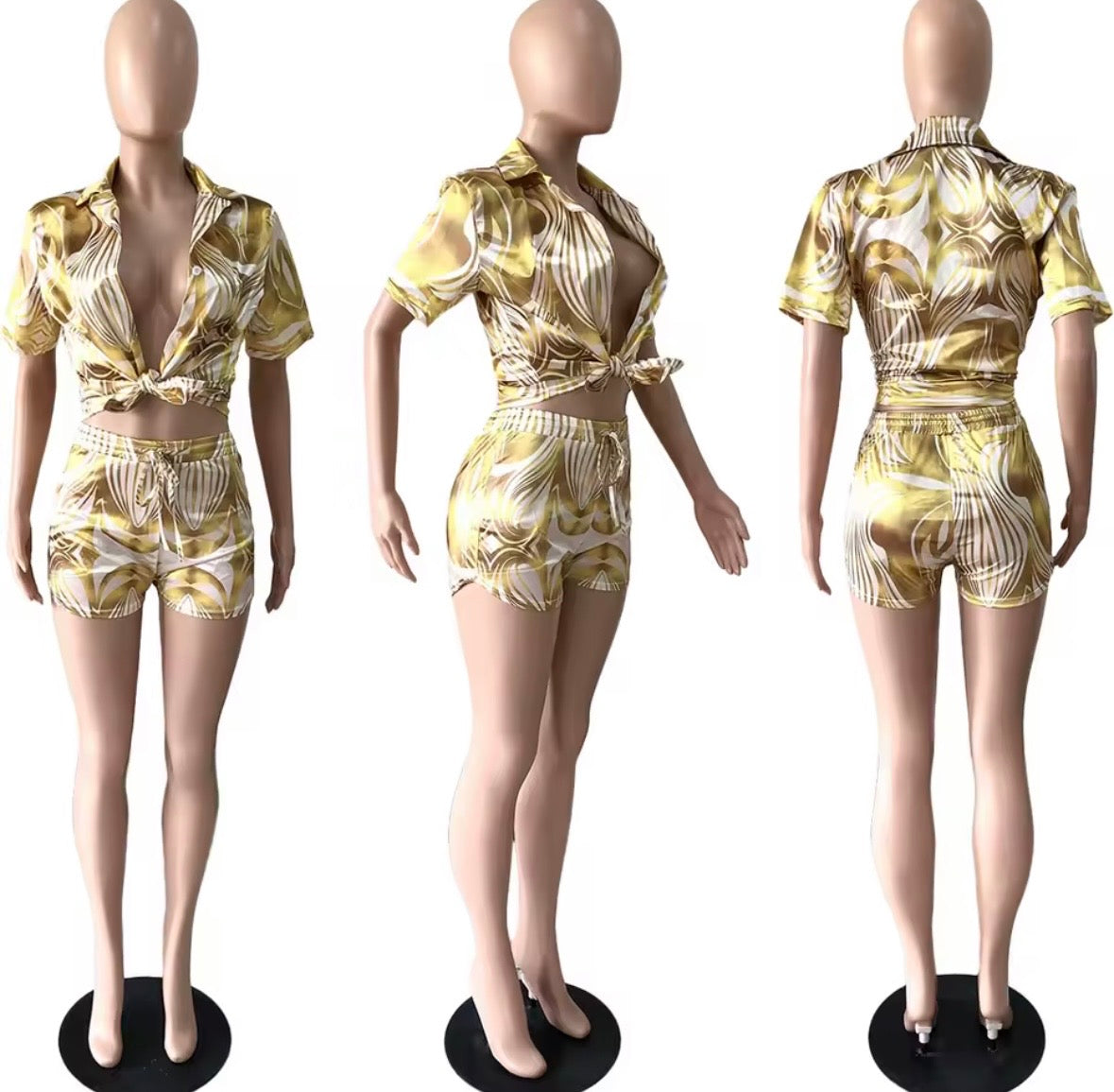 “Kimkish” Green 2 Piece Set