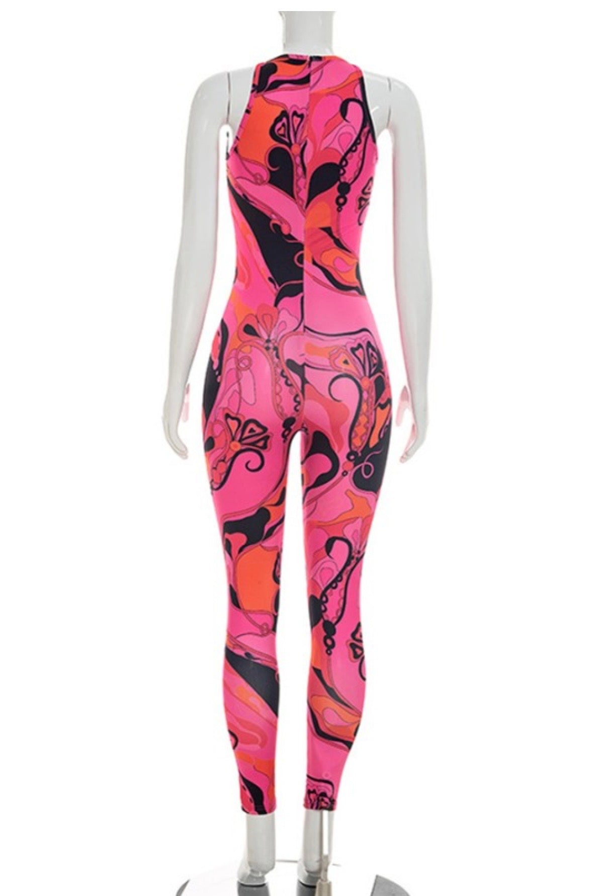 “Swirl Girl” Pink Jumpsuit
