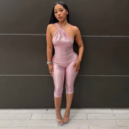 “Liquid Appeal” Pink Romper