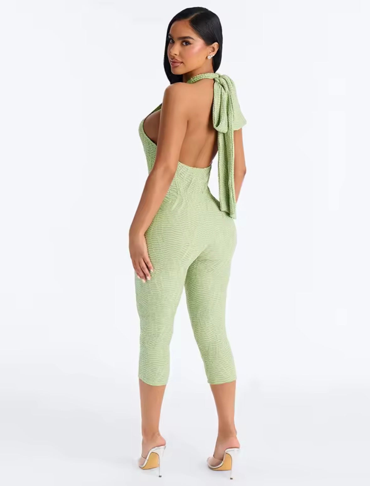 “Pyramid” Brown Romper