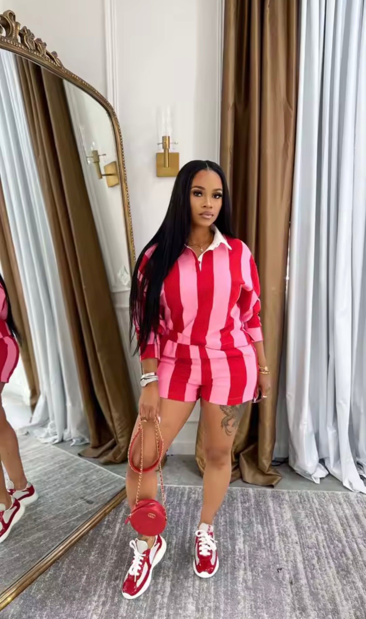 “Never Settle” Pink 2 Piece Set