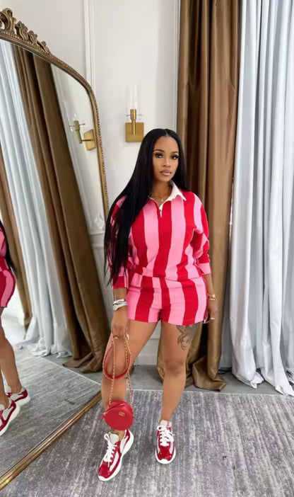 “Never Settle” Pink 2 Piece Set