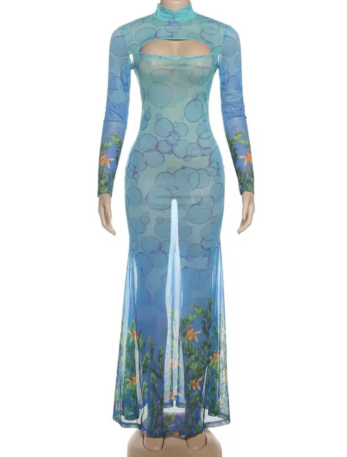 “Blue Streams” Dress