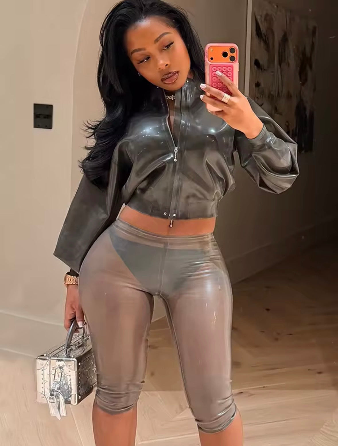 “Liquar” Light Grey Shorts