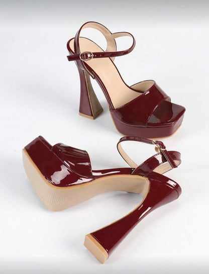 “Copper” Burgundy Heel