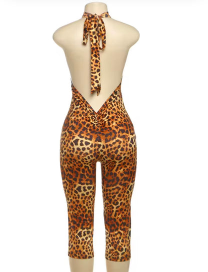 “Vibrant Leopard” Romper