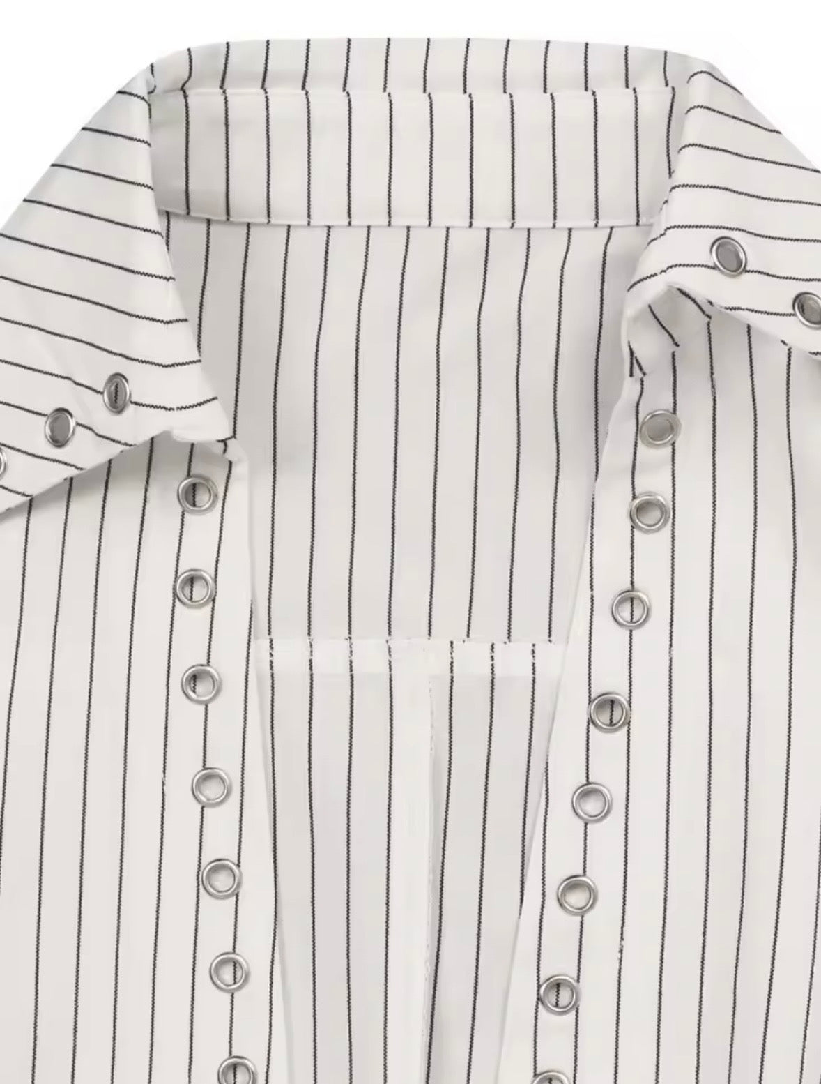 “Amelia Stripes” White 2 Piece Set