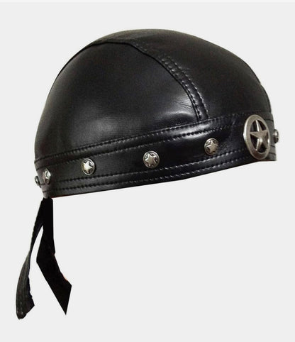 “Star” Black Biker Cap