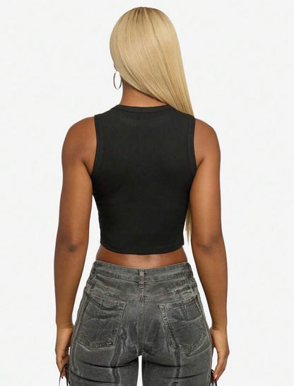 “Jadore Baddies” Black Top