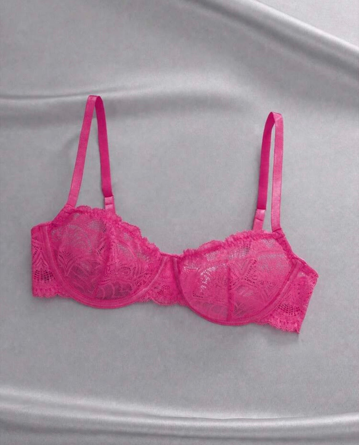 “Lisa Lace” Pink Bralette