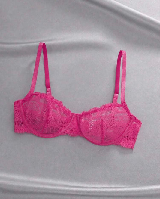 “Lisa Lace” Pink Bralette