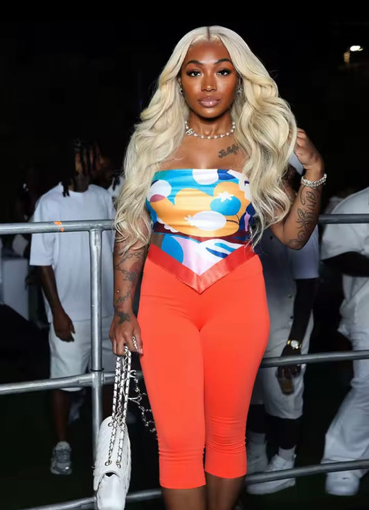 “Orange Blossom” 2 Piece Set