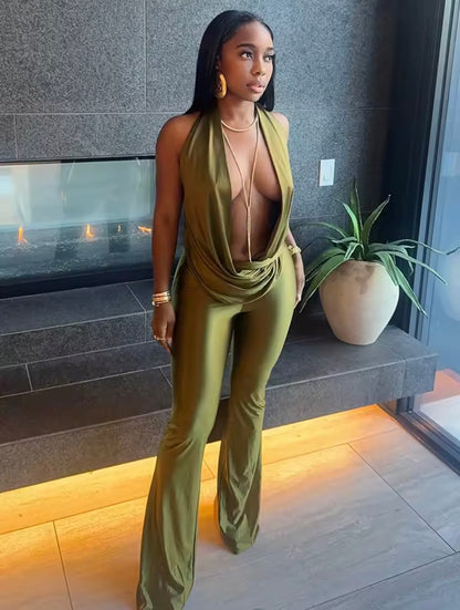 “Phantom” Green Jumpsuit