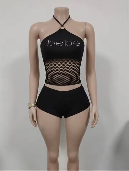 “Bebe” Black 2 Piece Set