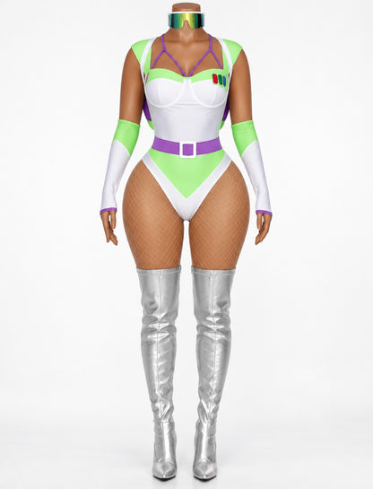 “Infinity Babe” Multicolor 5 Piece Costume Set