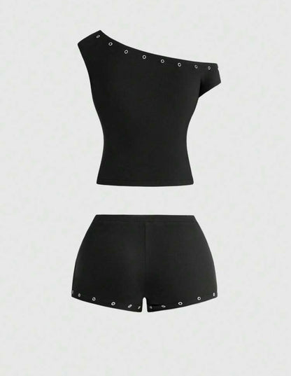 “Lyrics Lie” Black 2 Piece Set