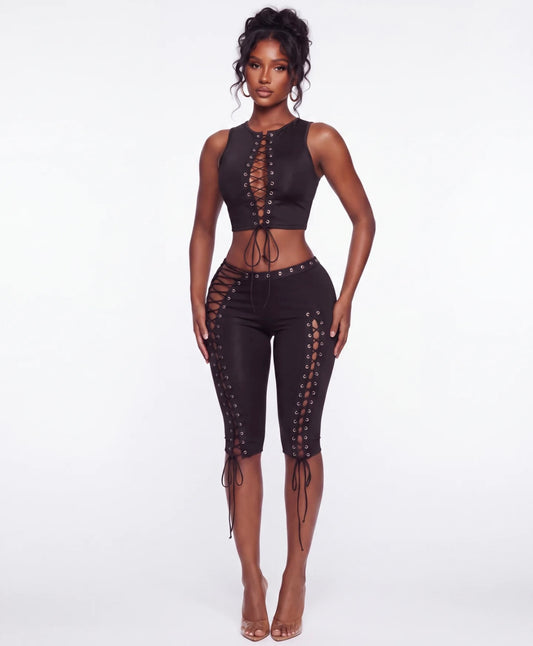 “Bound Together” Black 2 Piece Set