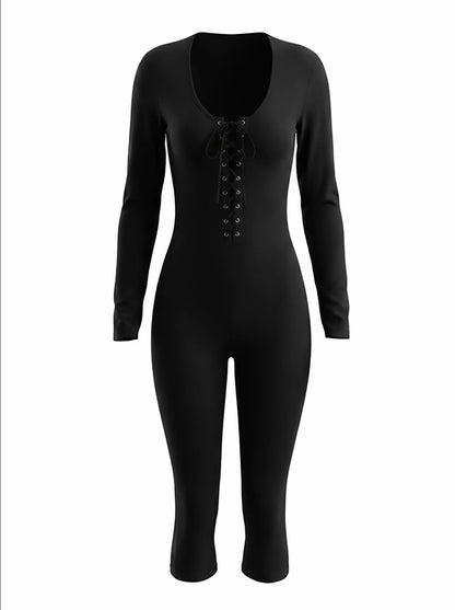 “Body Language” Black Romper
