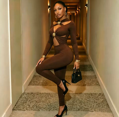 “Gold Standard” White Jumpsuit