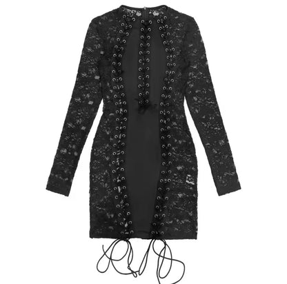“Laced With Sin” Black Dress