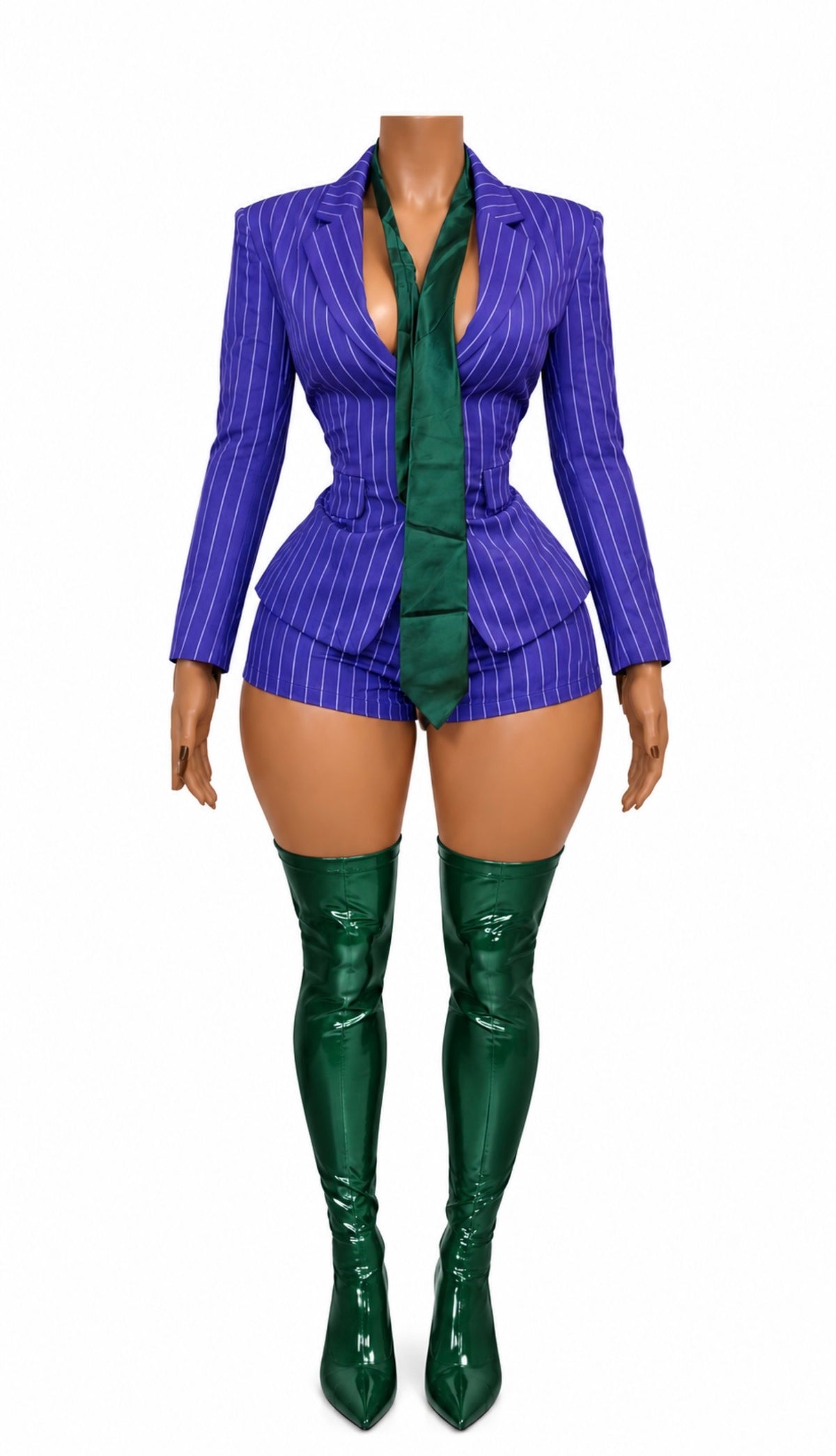 “The Joker” Purple 3 Piece Costume Set