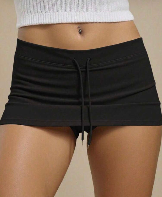 “Jada” Black Skort Skirt
