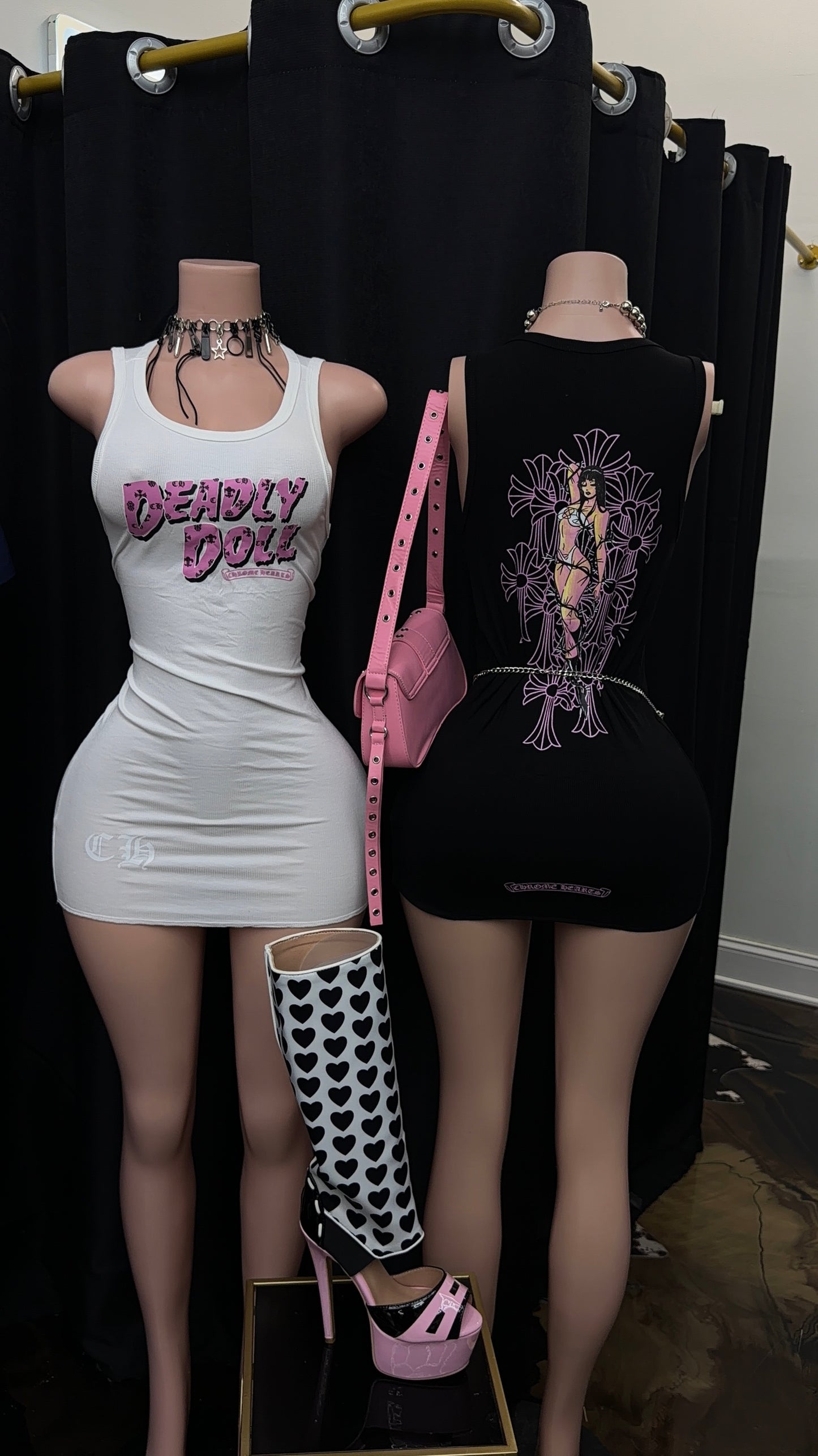 “Deadly Doll” Black Dress