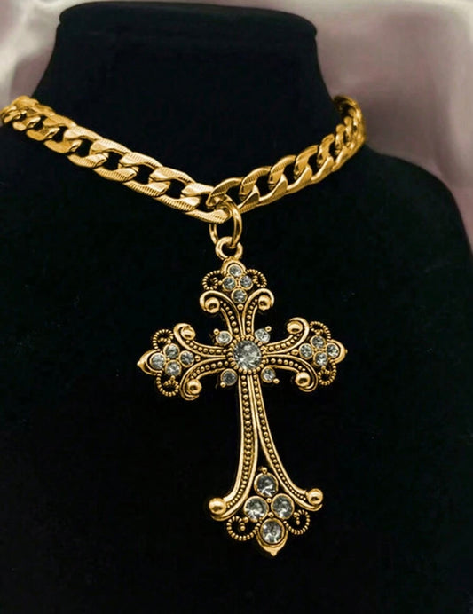 “Chrome Heart” Gold Necklace