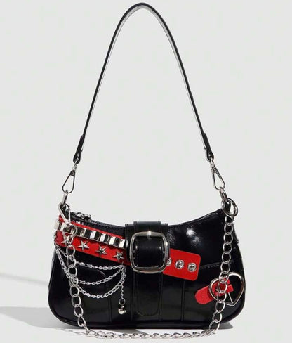 “Rock Life” Black Handbag
